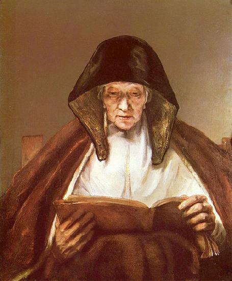 REMBRANDT Harmenszoon van Rijn Alte Frau, lesend